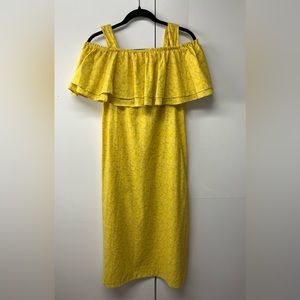 Ruffle Midi Dress in Buttercup Floral